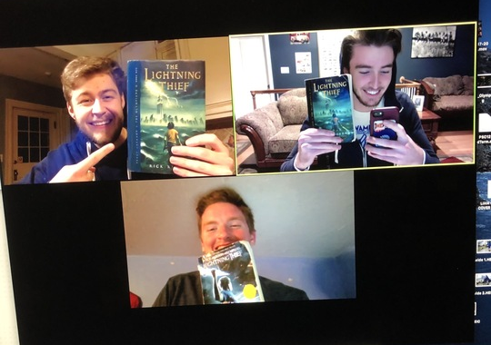 Liam Crowley, Percy Jackson and the Olympians virtual book club.